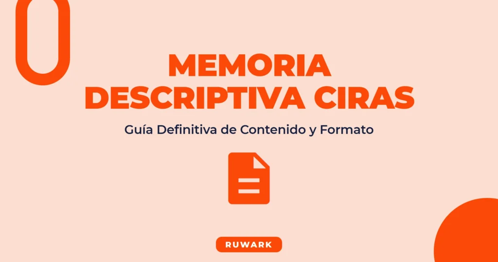 Memoria Descriptiva CIRAS: Guía Definitiva del Formato N°6 en 2026
