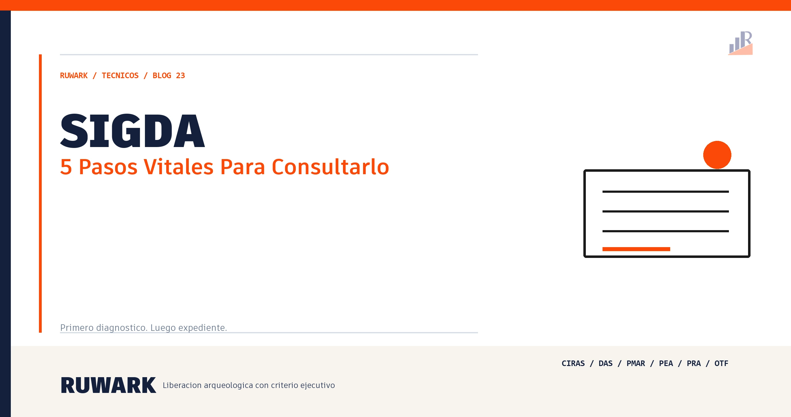 SIGDA: 5 Pasos Vitales Para Consultarlo — RUWARK