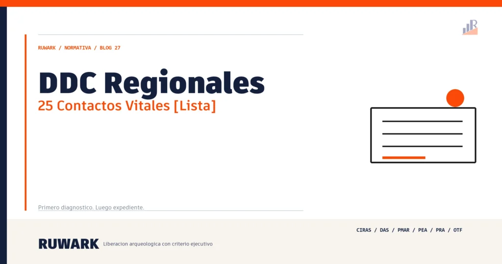 DDC Regionales: 25 Contactos Vitales [Lista] — RUWARK
