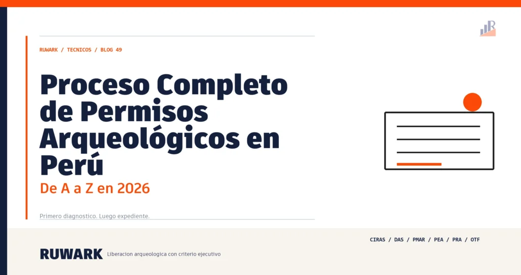 Proceso Completo de Permisos Arqueológicos en Perú: De A a Z en 2026 — RUWARK