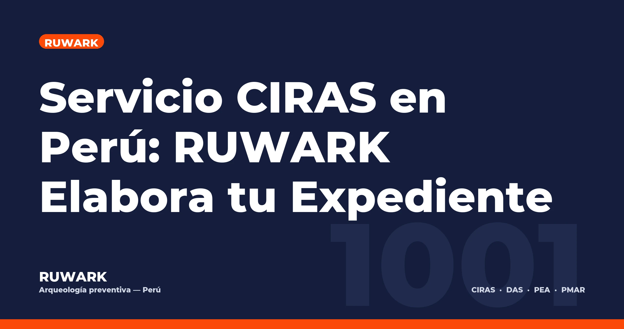 Portada blog 1001 - Servicio CIRAS en Perú: RUWARK Elabora tu Expediente