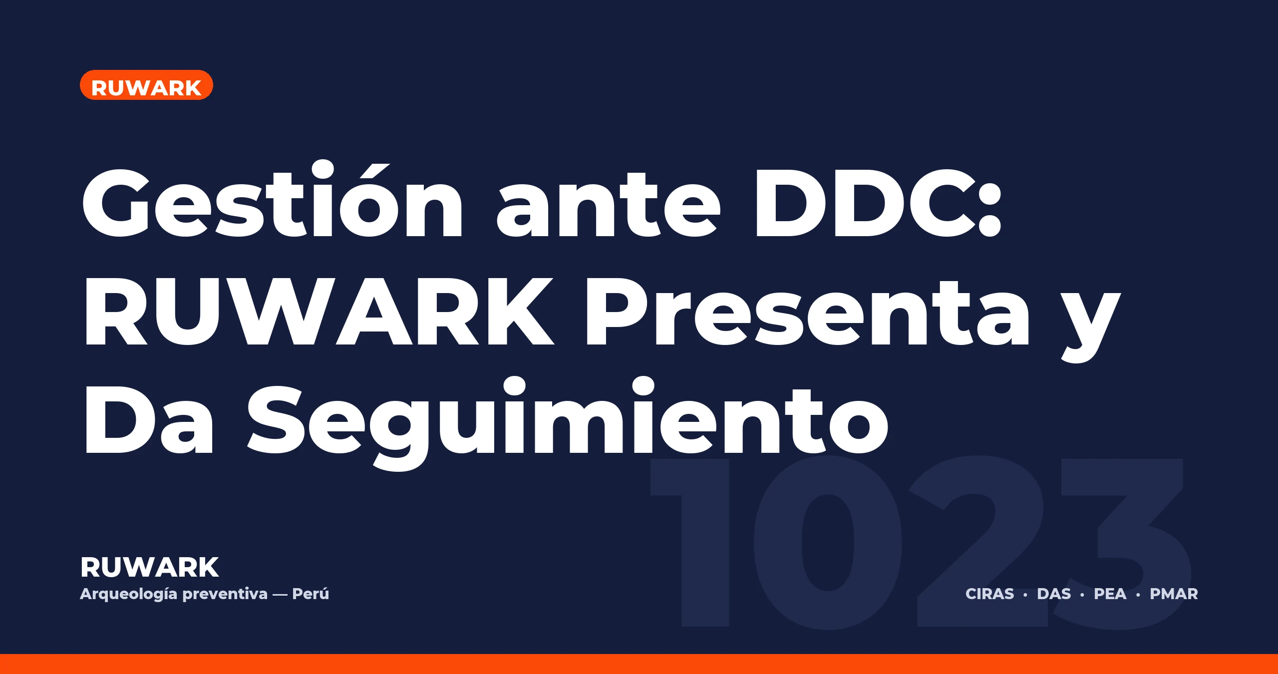 Portada blog 1023 - Gestión ante DDC: RUWARK Presenta y Da Seguimiento