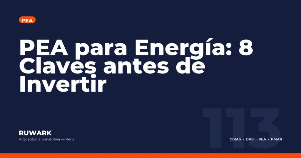 PEA para Energia: 8 Claves antes de Invertir — RUWARK