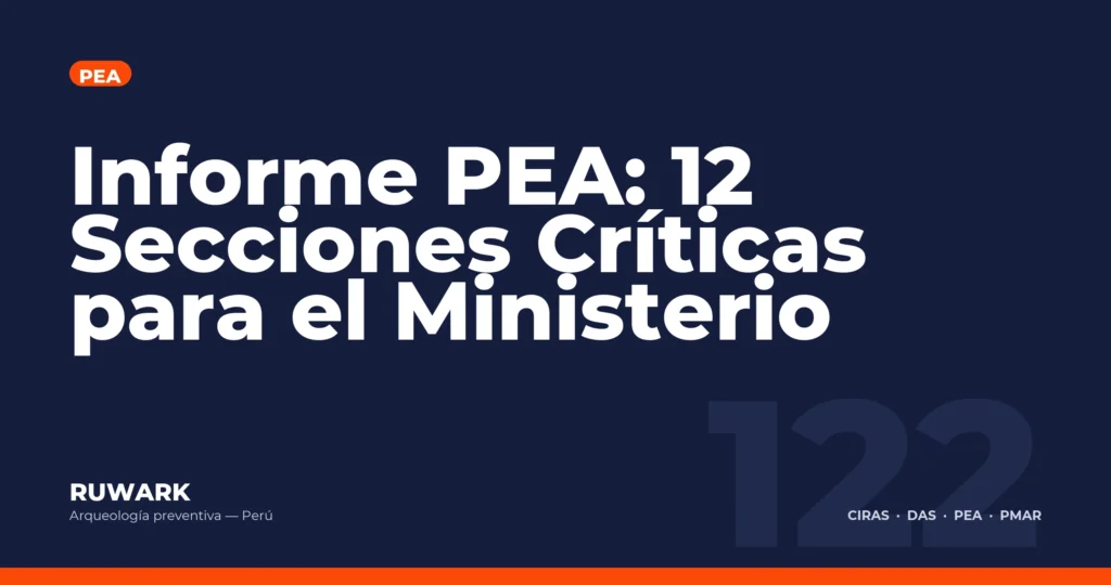 Informe PEA: 12 Secciones Criticas para el Ministerio — RUWARK