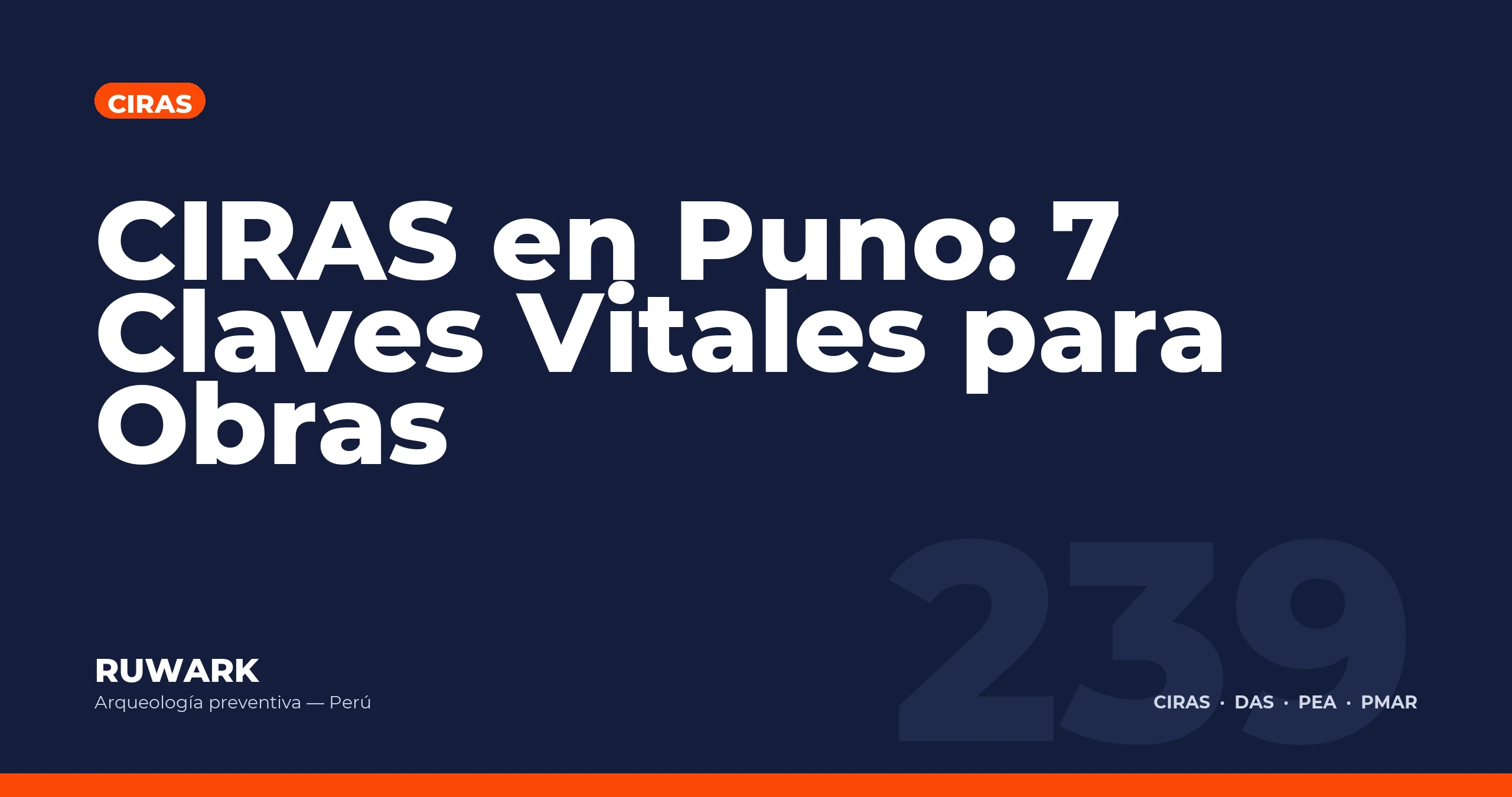 CIRAS en Puno: 7 Claves Vitales para Obras — RUWARK