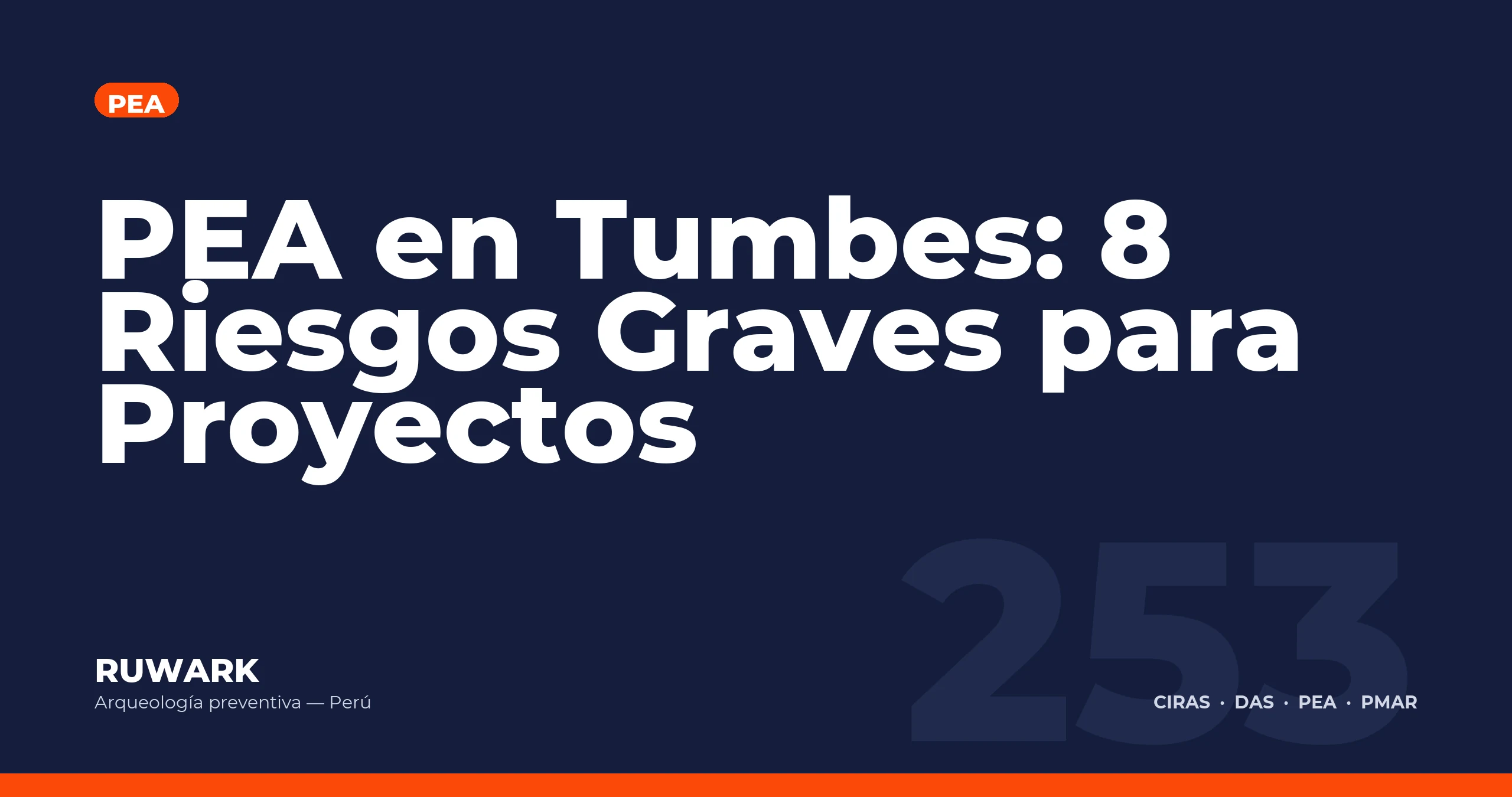 PEA en Tumbes: 8 Riesgos Graves para Proyectos — RUWARK