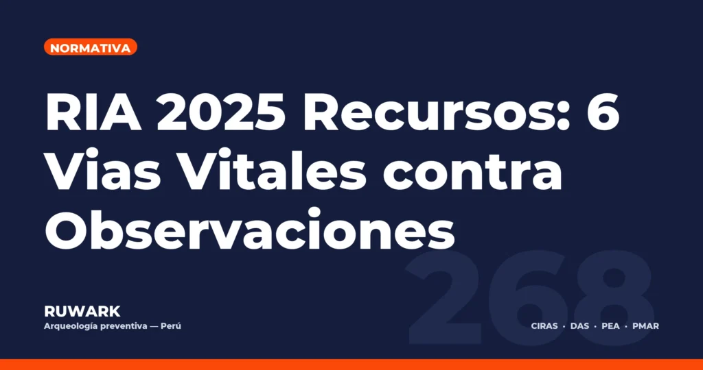 RIA 2025 Recursos: 6 Vias Vitales contra Observaciones — RUWARK