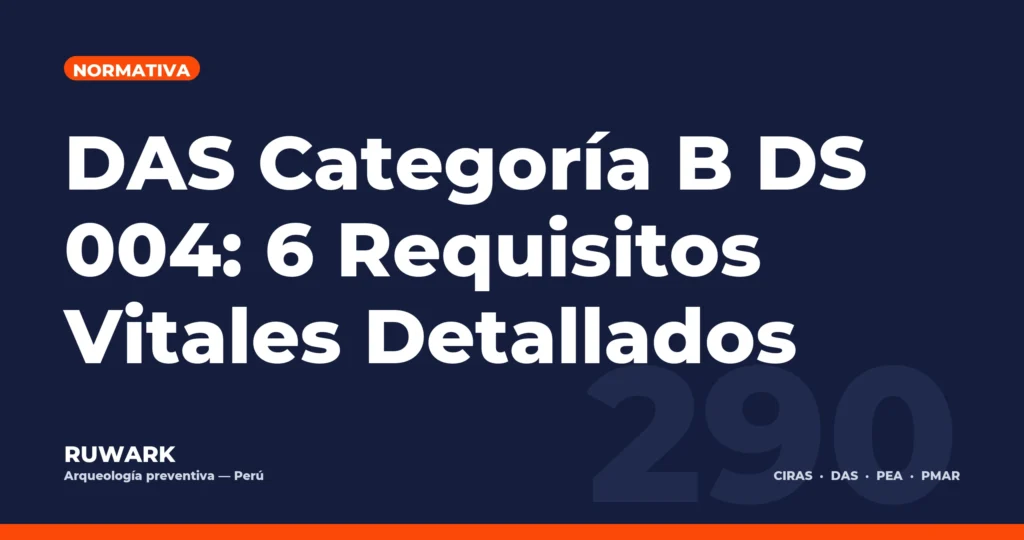 DAS Categoría B DS 004: 6 Requisitos Vitales Detallados — RUWARK