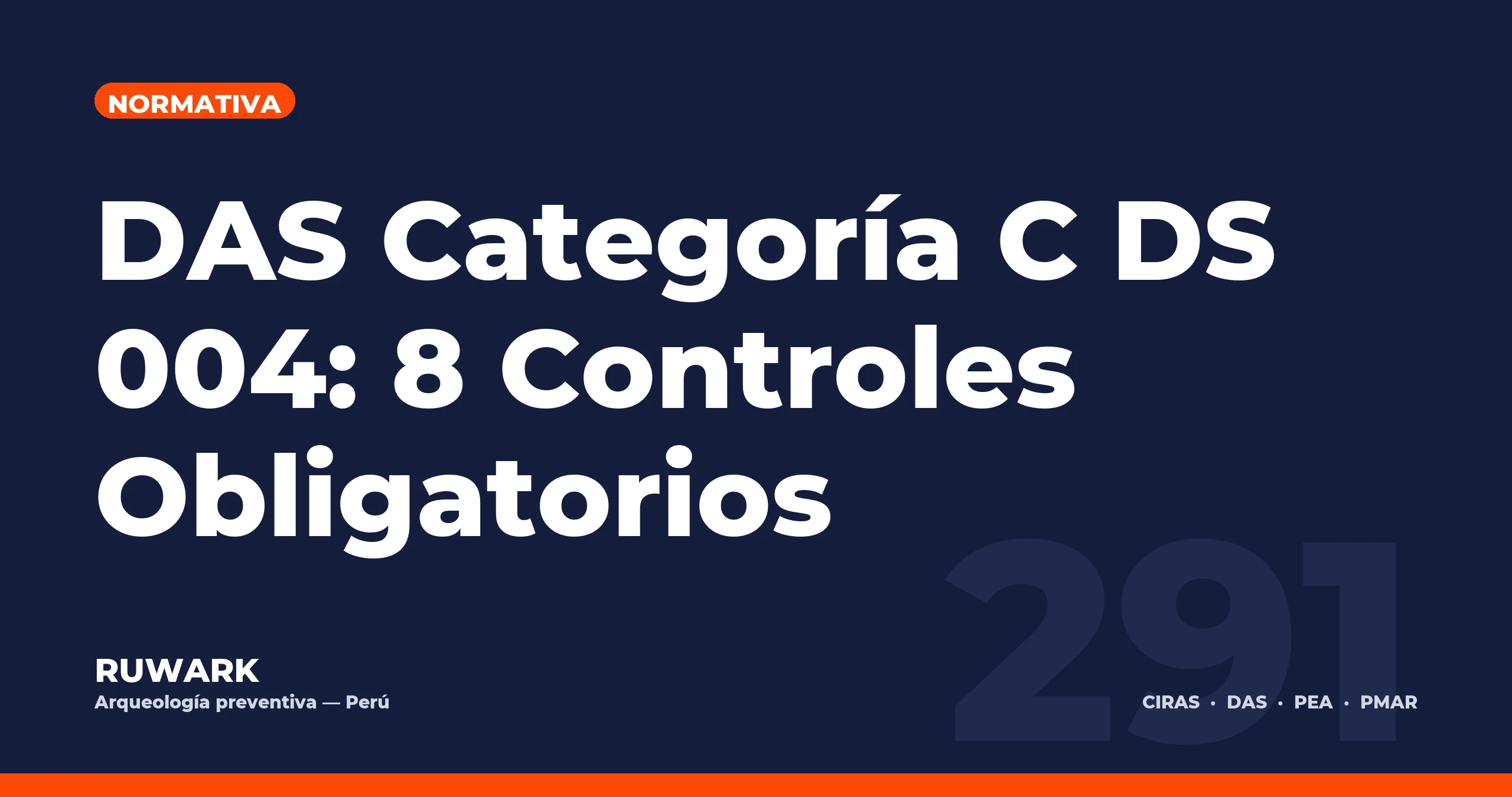 DAS Categoría C DS 004: 8 Controles Obligatorios — RUWARK
