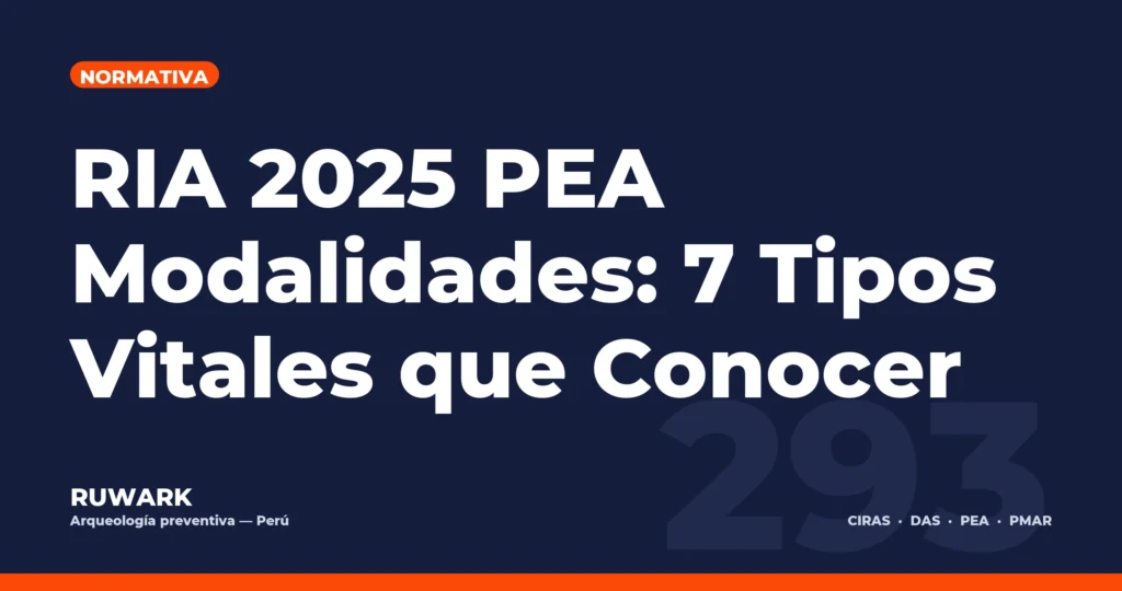 RIA 2025 PEA Modalidades: 7 Tipos Vitales que Conocer — RUWARK