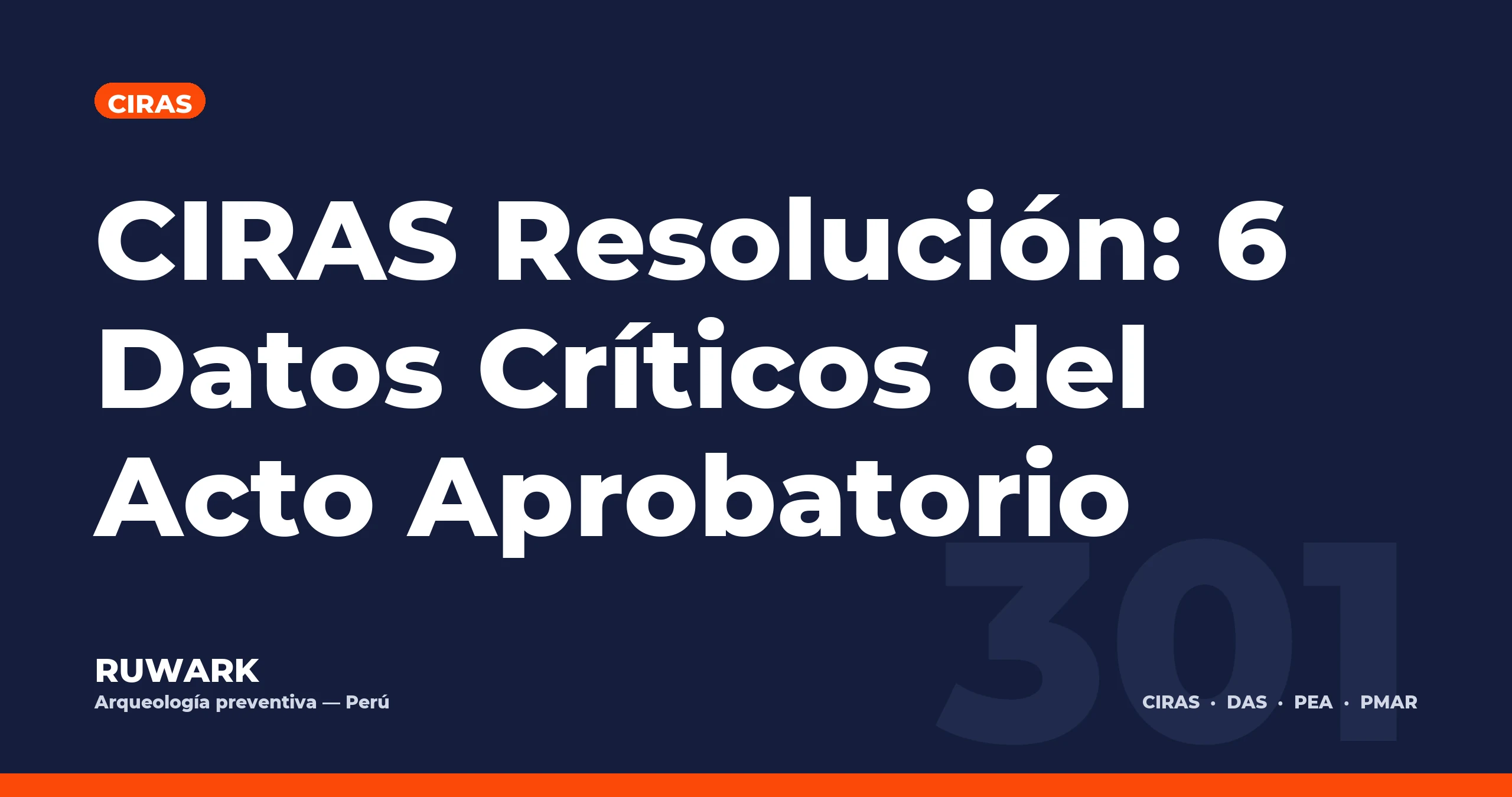 CIRAS Resolución: 6 Datos Críticos del Acto Aprobatorio — RUWARK