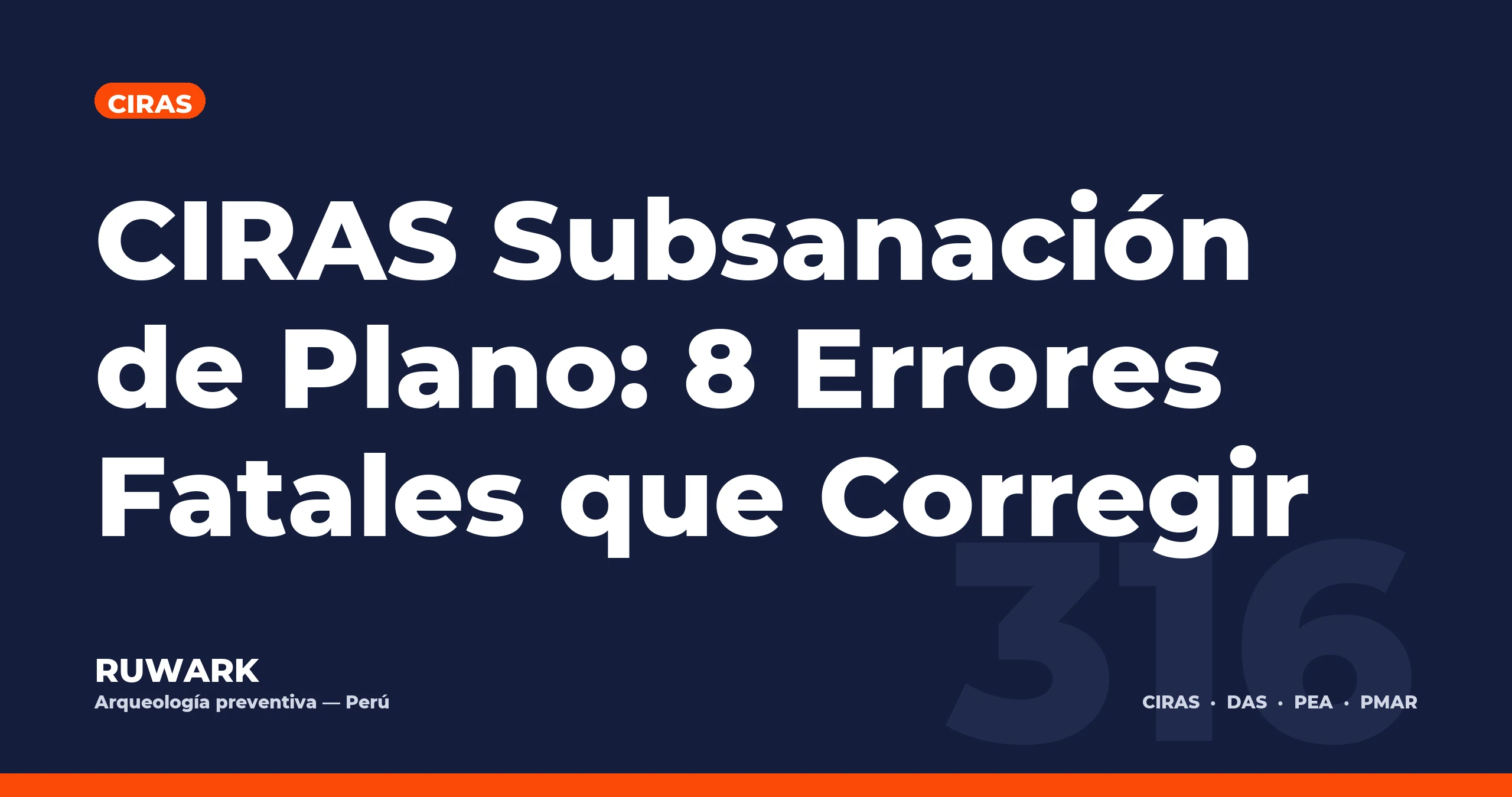 CIRAS Subsanación de Plano: 8 Errores Fatales que Corregir — RUWARK