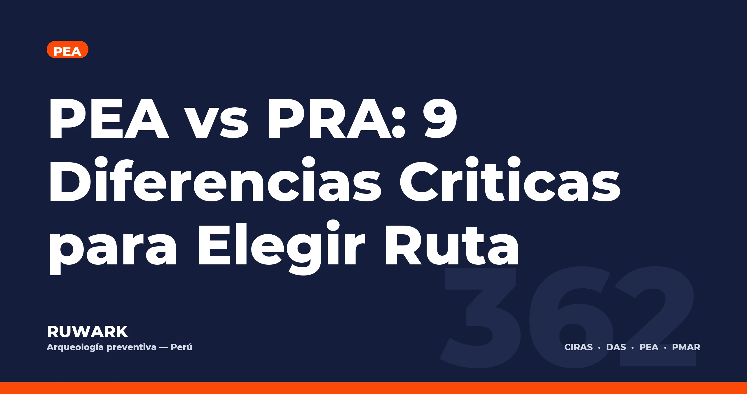 PEA vs PRA: 9 Diferencias Criticas para Elegir Ruta — RUWARK