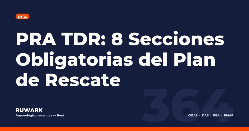PRA TDR: 8 Secciones Obligatorias del Plan de Rescate — RUWARK