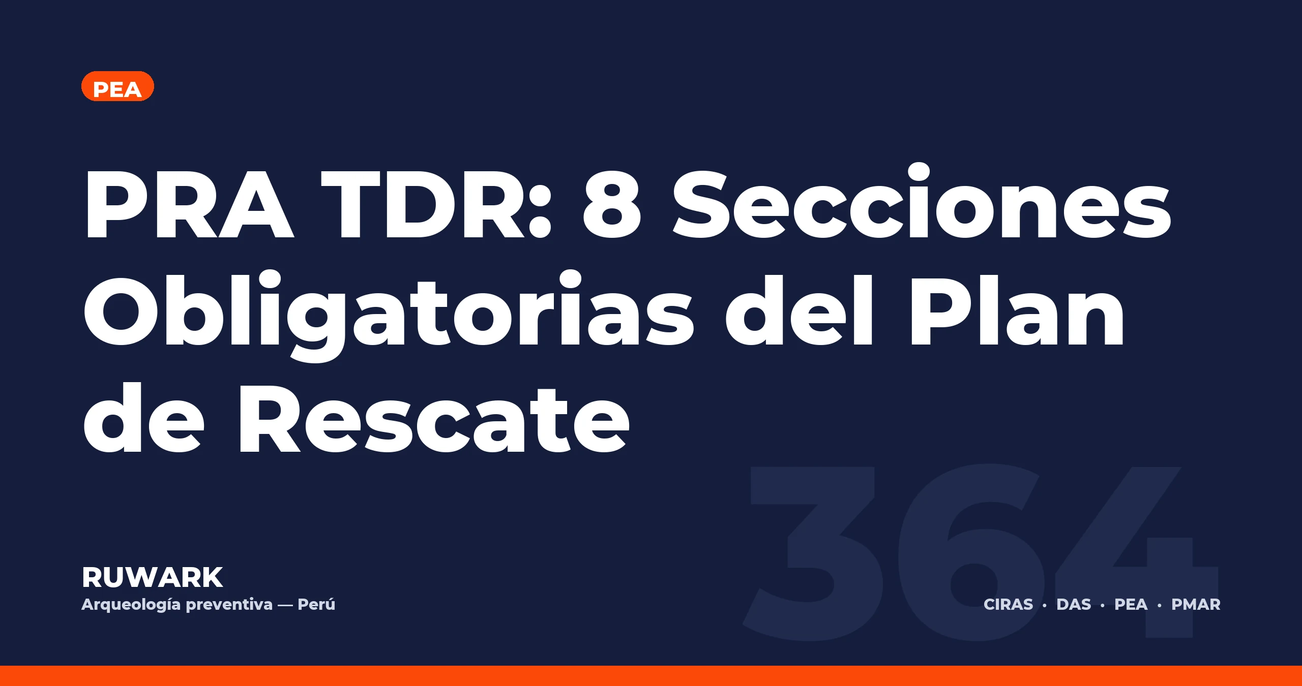 PRA TDR: 8 Secciones Obligatorias del Plan de Rescate — RUWARK