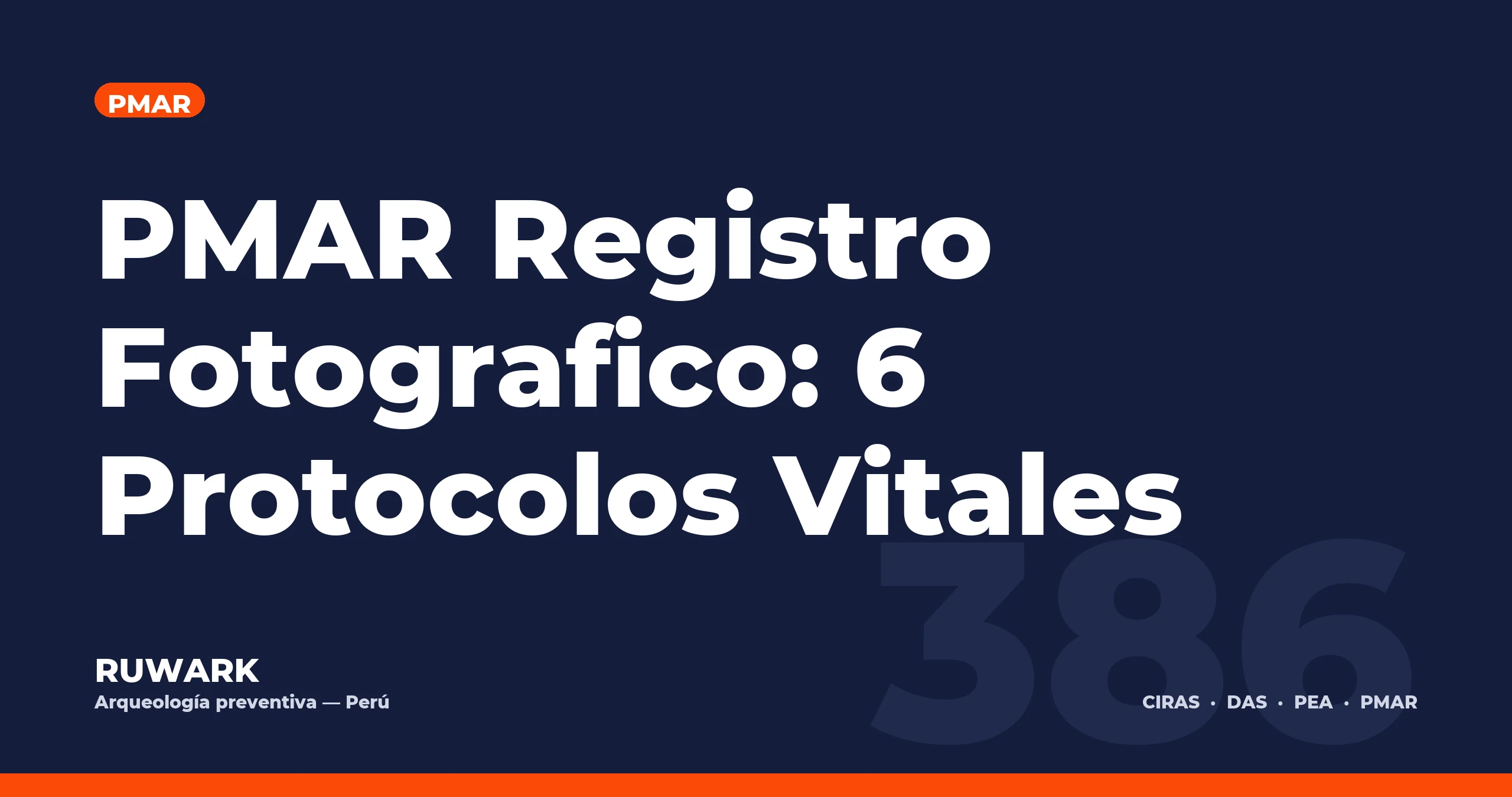 PMAR Registro Fotografico: 6 Protocolos Vitales — RUWARK