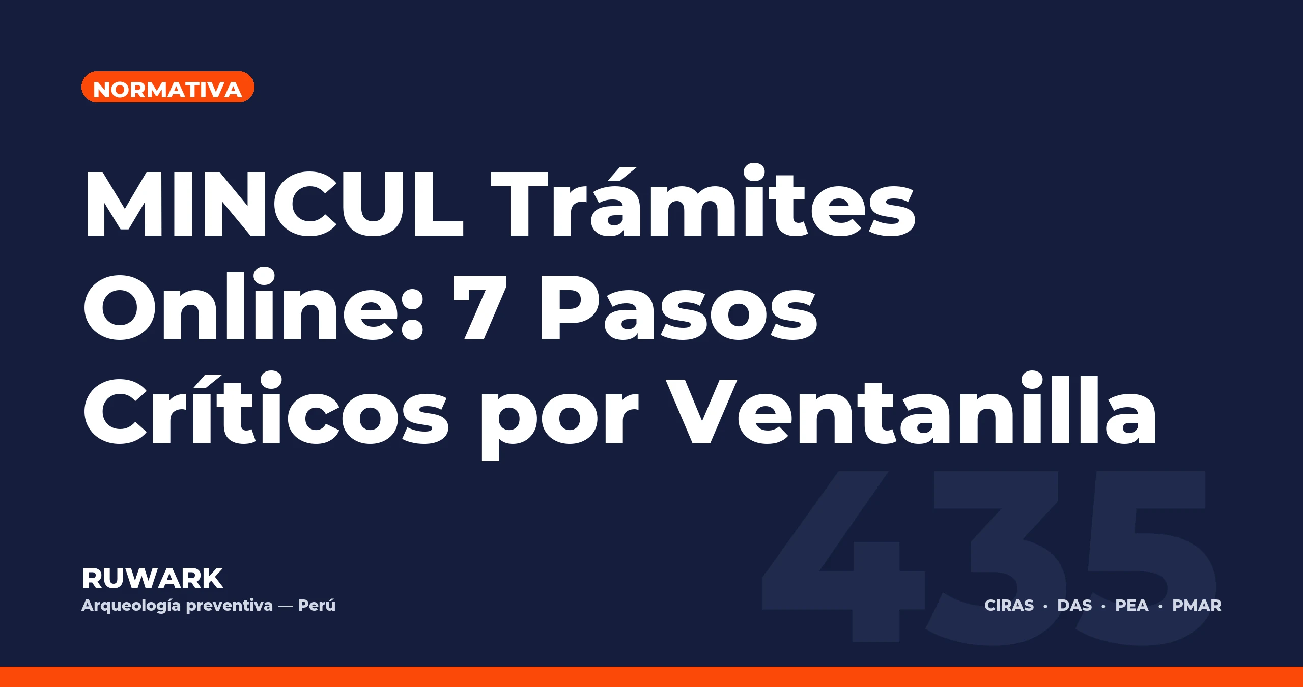 MINCUL Trámites Online: 7 Pasos Críticos por Ventanilla — RUWARK