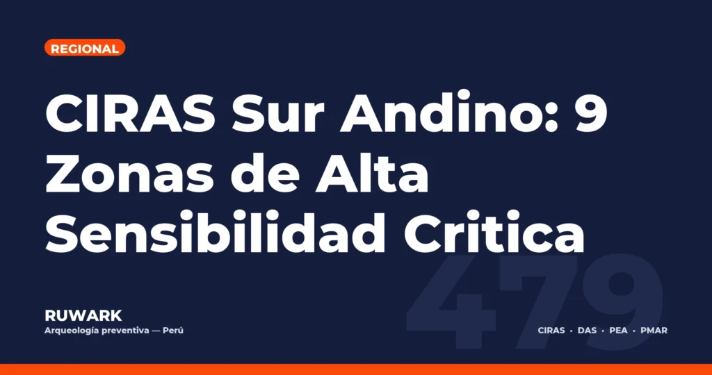 CIRAS Sur Andino: 9 Zonas de Alta Sensibilidad Critica — RUWARK
