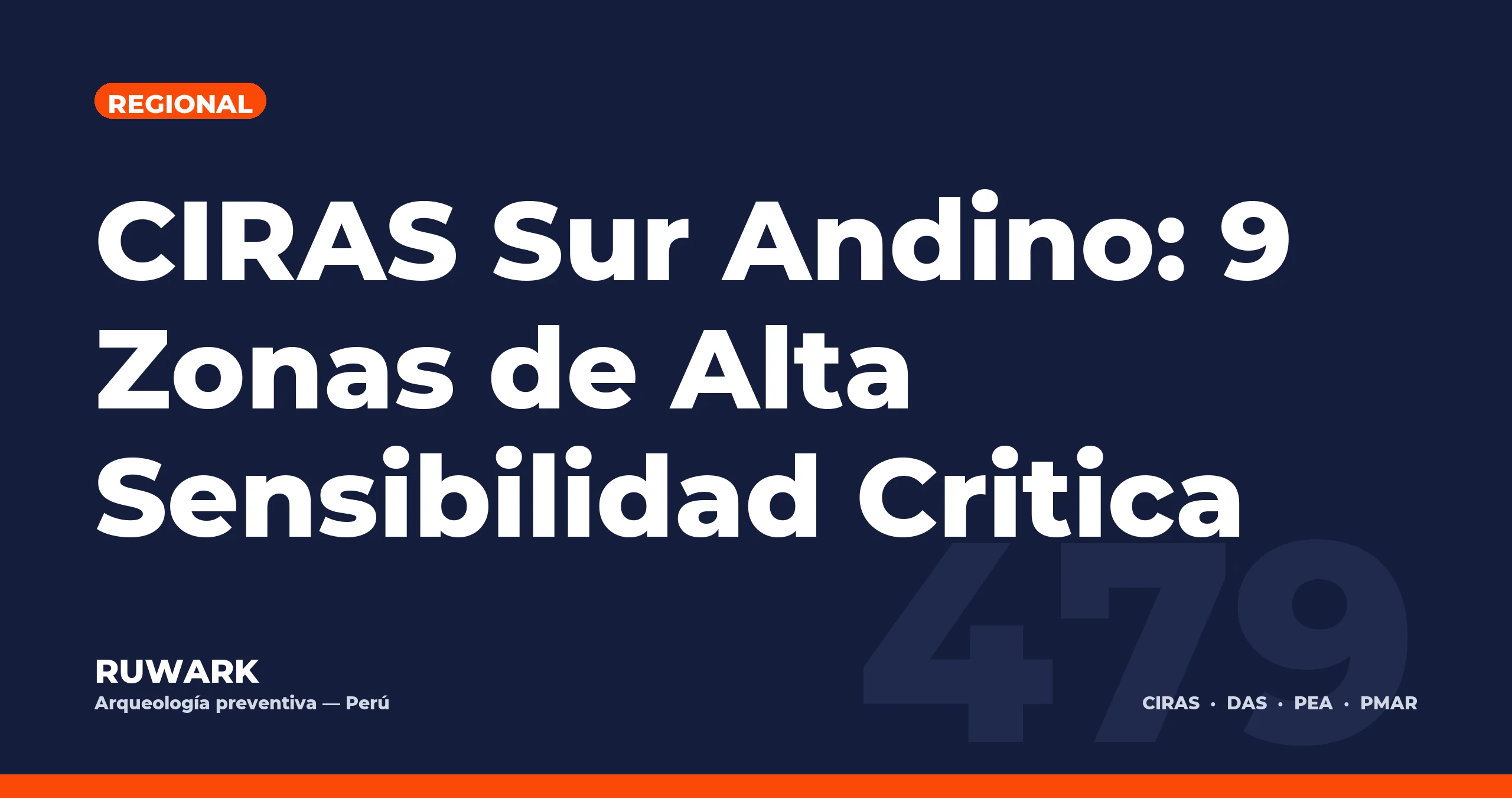 CIRAS Sur Andino: 9 Zonas de Alta Sensibilidad Critica — RUWARK