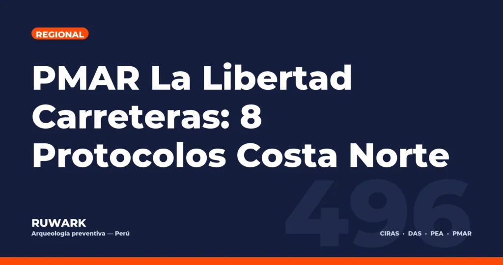 PMAR La Libertad Carreteras: 8 Protocolos Costa Norte — RUWARK