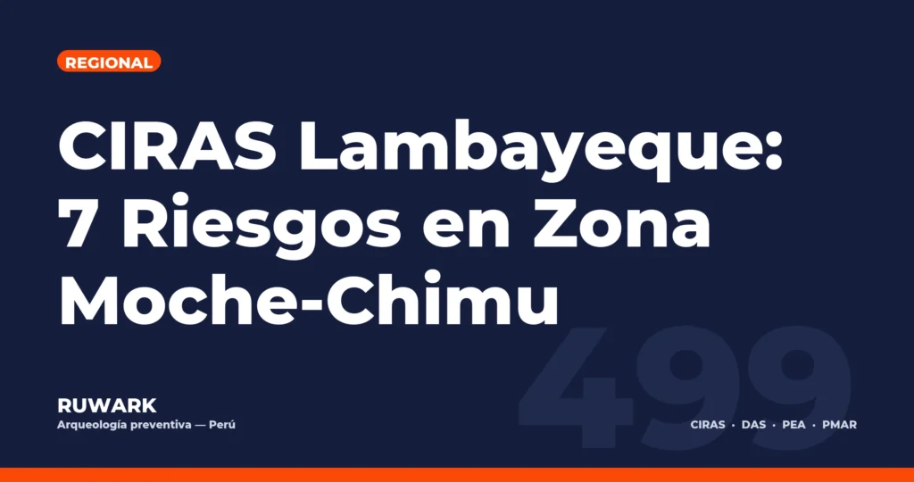 CIRAS Lambayeque: 7 Riesgos en Zona Moche-Chimu — RUWARK