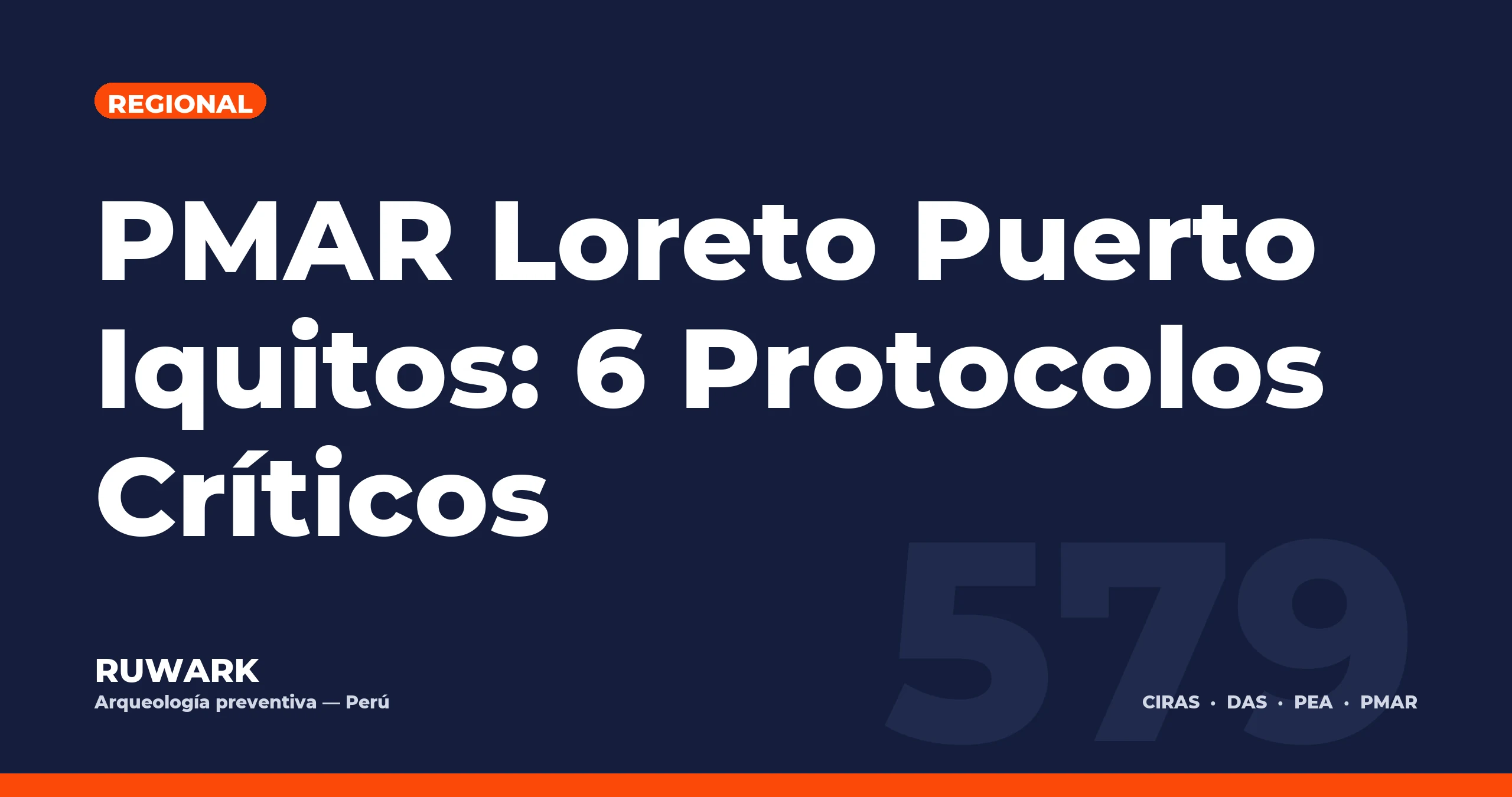 PMAR Loreto Puerto Iquitos: 6 Protocolos Críticos — RUWARK