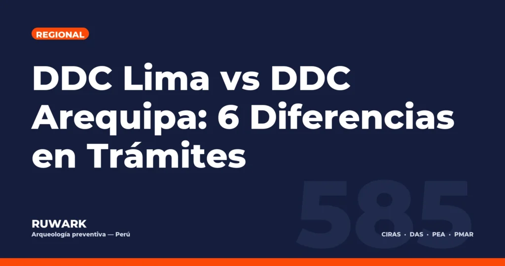 DDC Lima vs DDC Arequipa: 6 Diferencias en Trámites — RUWARK
