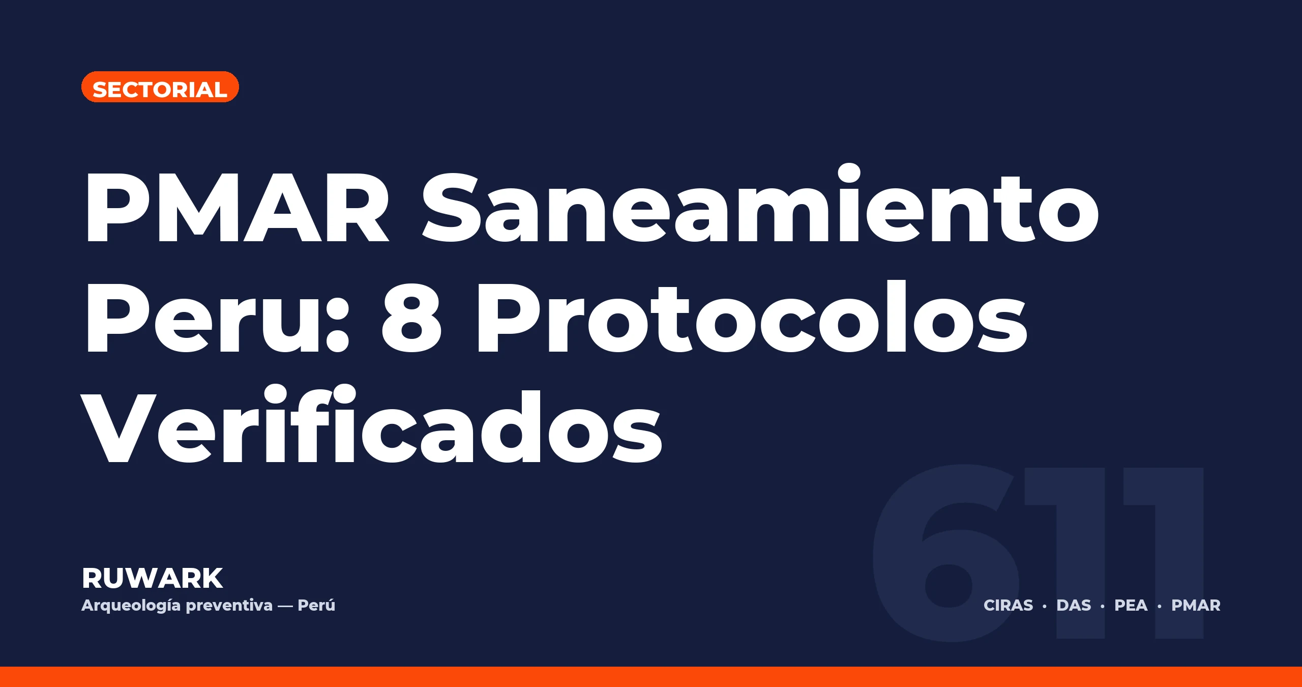 Portada blog 611 - PMAR Saneamiento Peru: 8 Protocolos Verificados