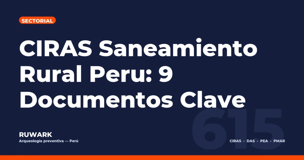 Portada blog 615 - CIRAS Saneamiento Rural Peru: 9 Documentos Clave