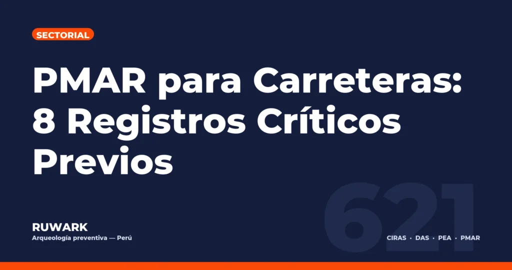 Portada blog 621 - PMAR para Carreteras: 8 Registros Criticos Previos