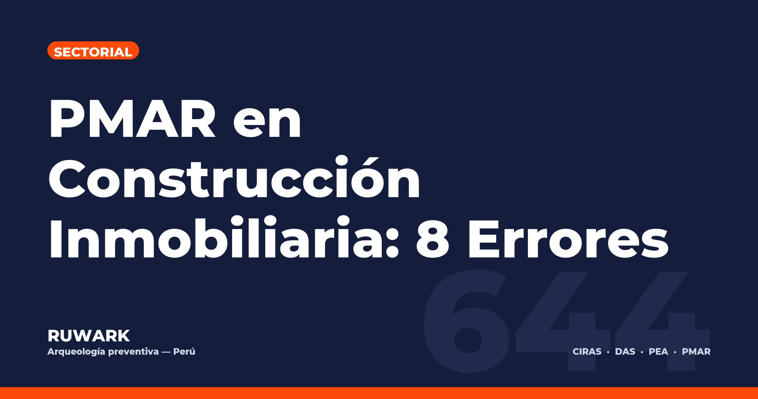 Portada blog 644 - PMAR en Construccion Inmobiliaria: 8 Errores