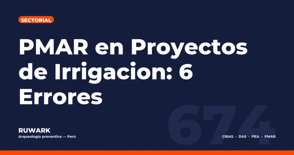 Portada blog 674 - PMAR en Proyectos de Irrigacion: 6 Errores