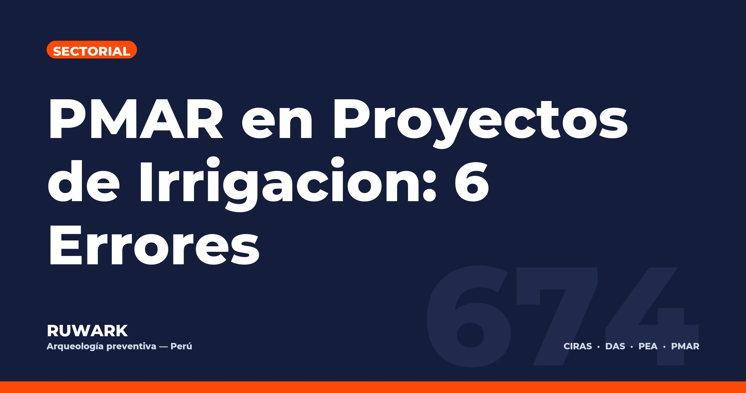 Portada blog 674 - PMAR en Proyectos de Irrigacion: 6 Errores