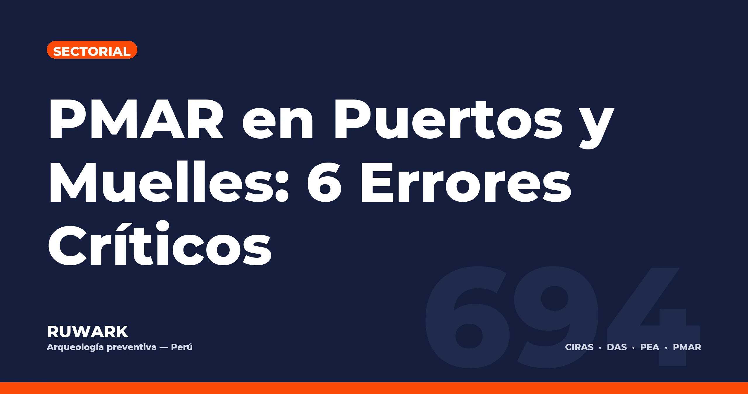 Portada blog 694 - PMAR en Puertos y Muelles: 6 Errores Criticos