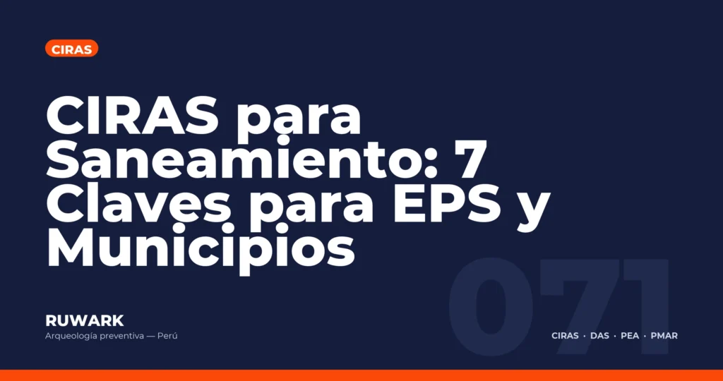 CIRAS para Saneamiento: 7 Claves para EPS y Municipios — RUWARK