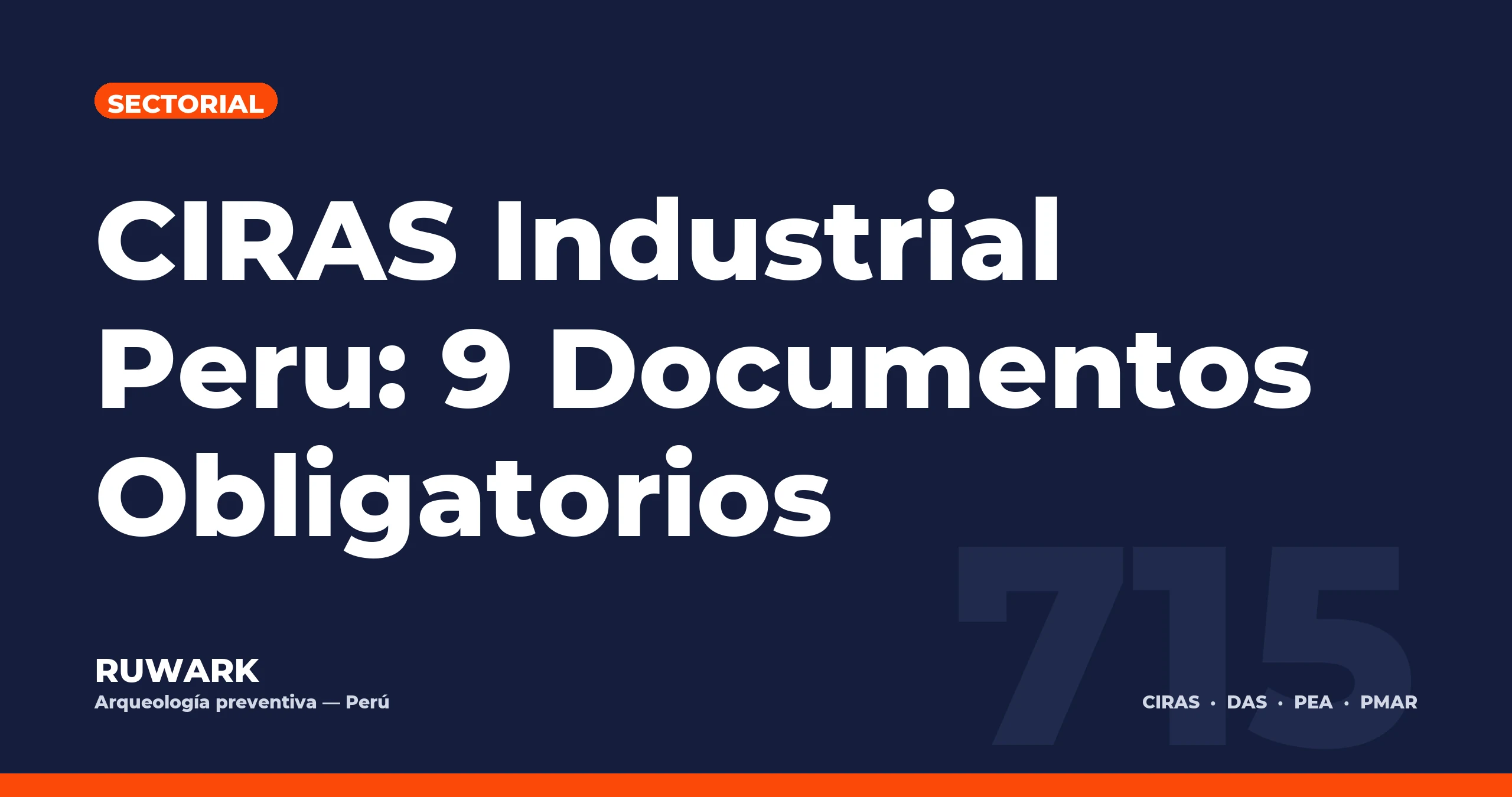 Portada blog 715 - CIRAS Industrial Peru: 9 Documentos Obligatorios