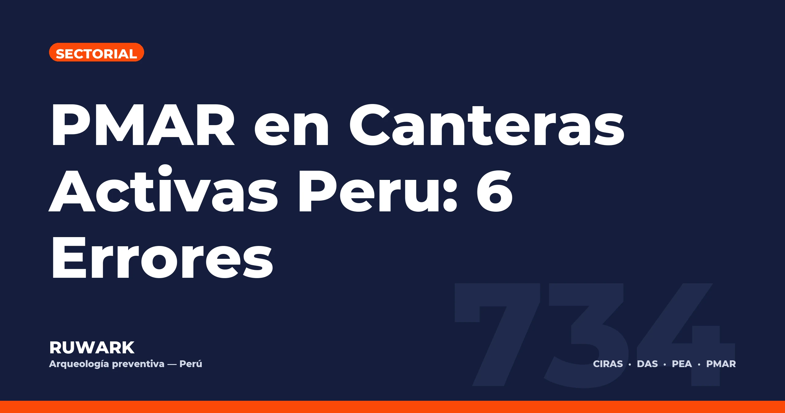 Portada blog 734 - PMAR en Canteras Activas Peru: 6 Errores