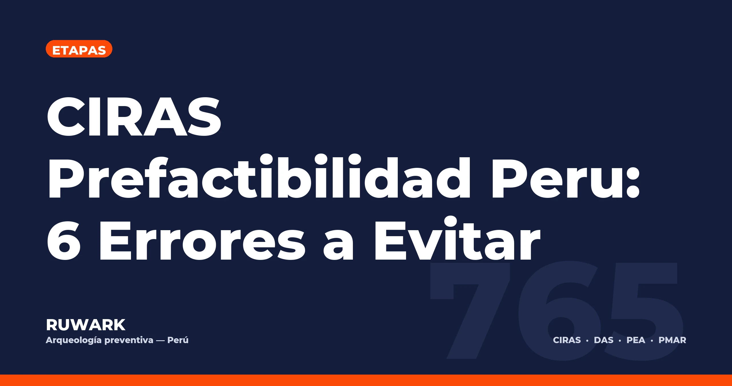 Portada blog 765 - CIRAS Prefactibilidad Peru: 6 Errores a Evitar