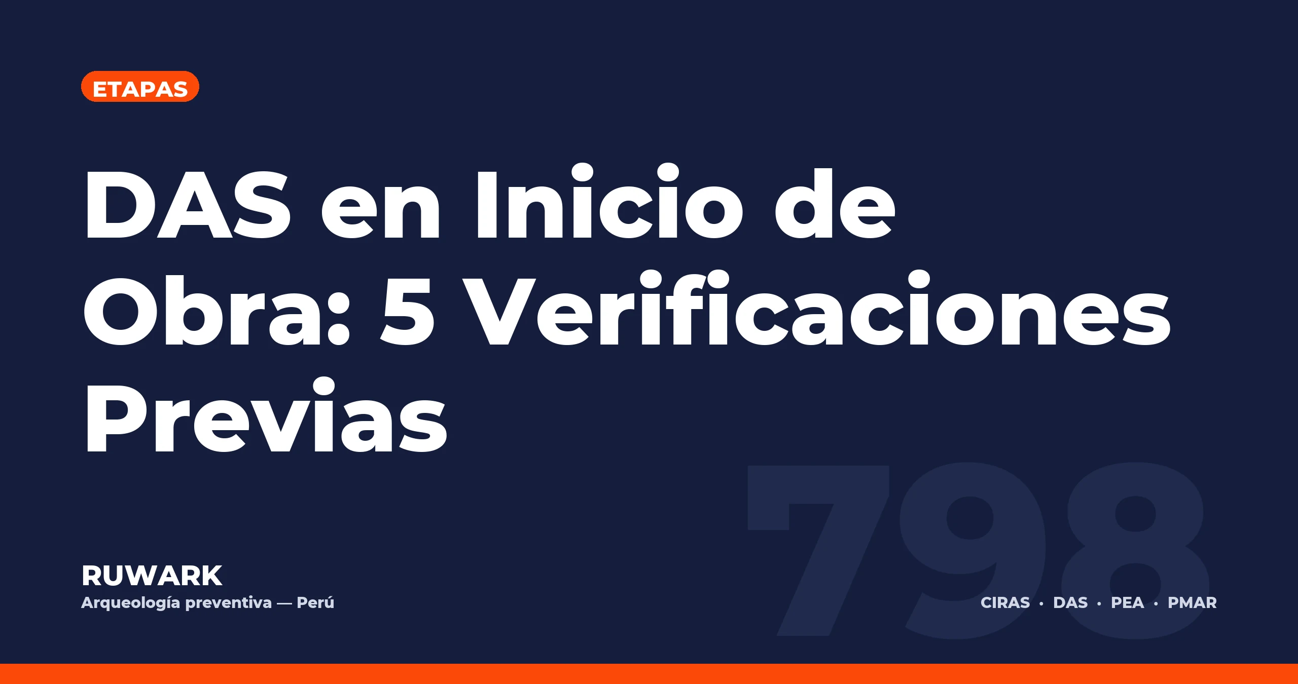 Portada blog 798 - DAS en Inicio de Obra: 5 Verificaciones Previas