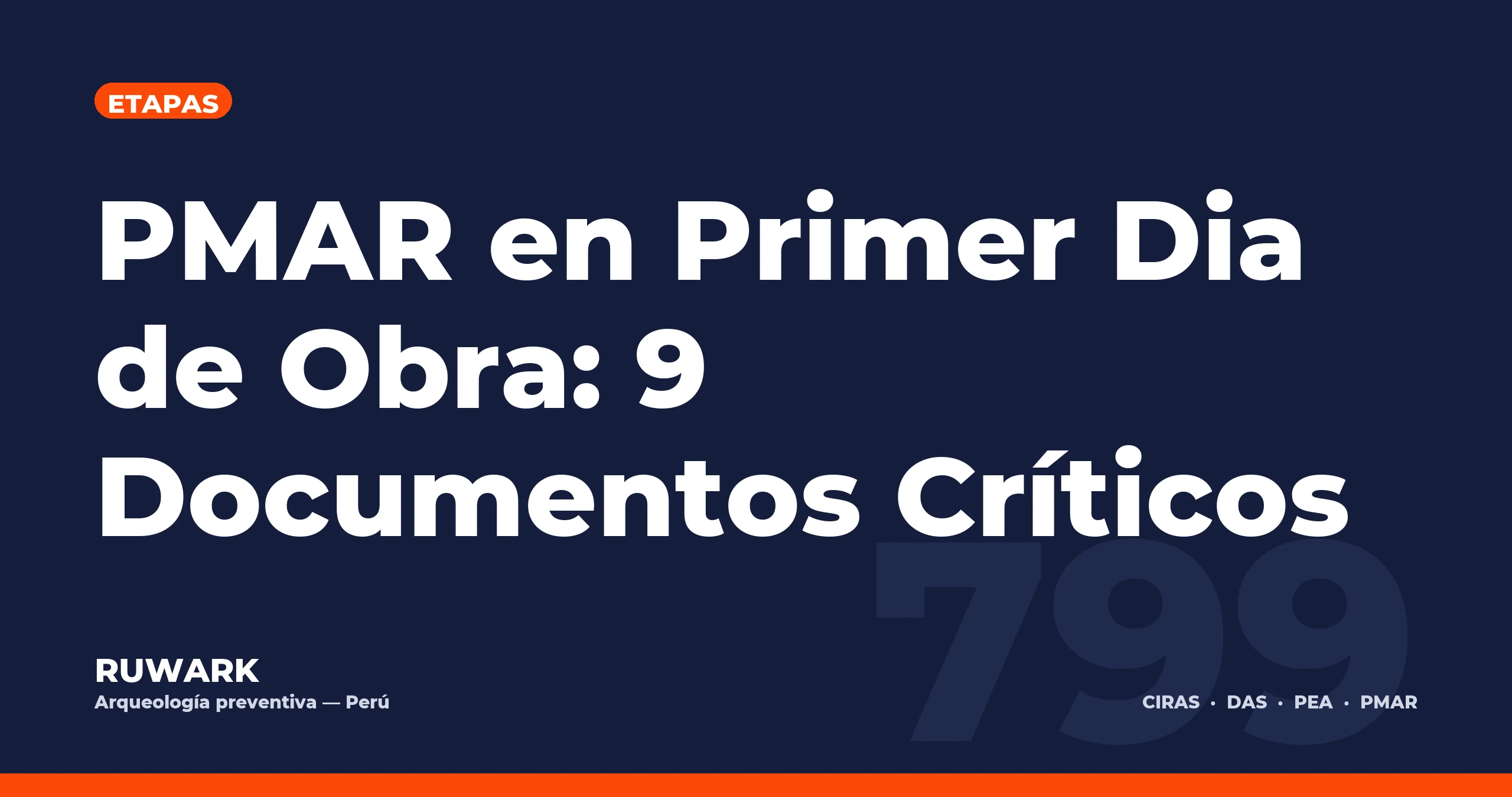 Portada blog 799 - PMAR en Primer Dia de Obra: 9 Documentos Criticos
