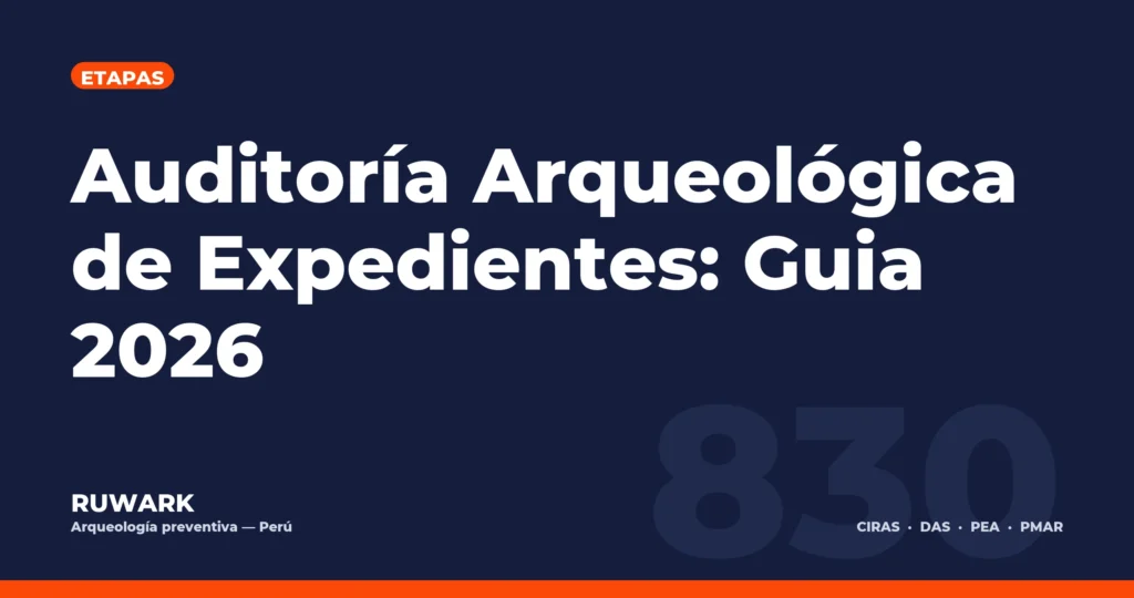 Portada blog 830 - Auditoria Arqueologica de Expedientes: Guia 2026
