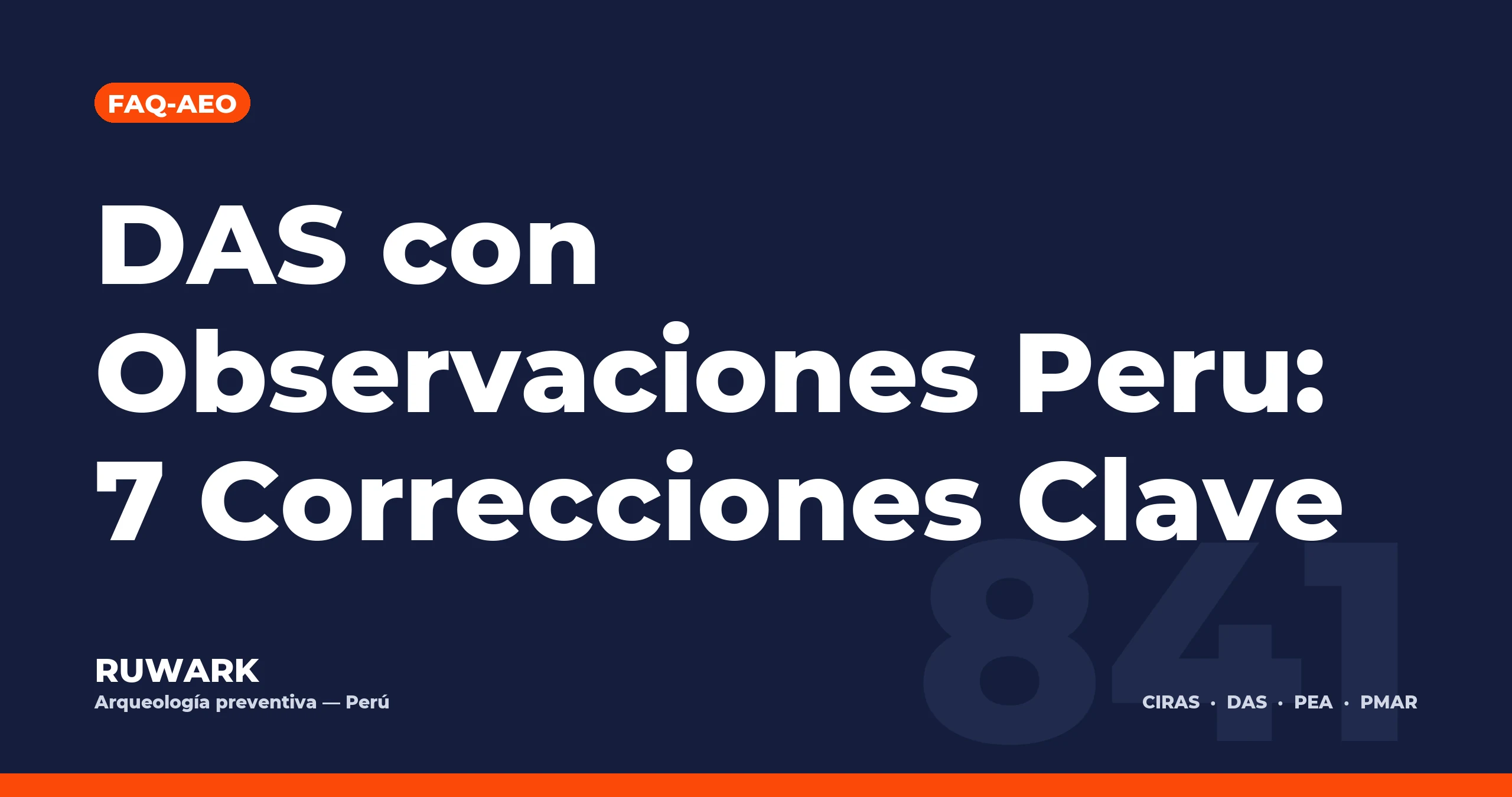 DAS con Observaciones Peru: 7 Correcciones Clave