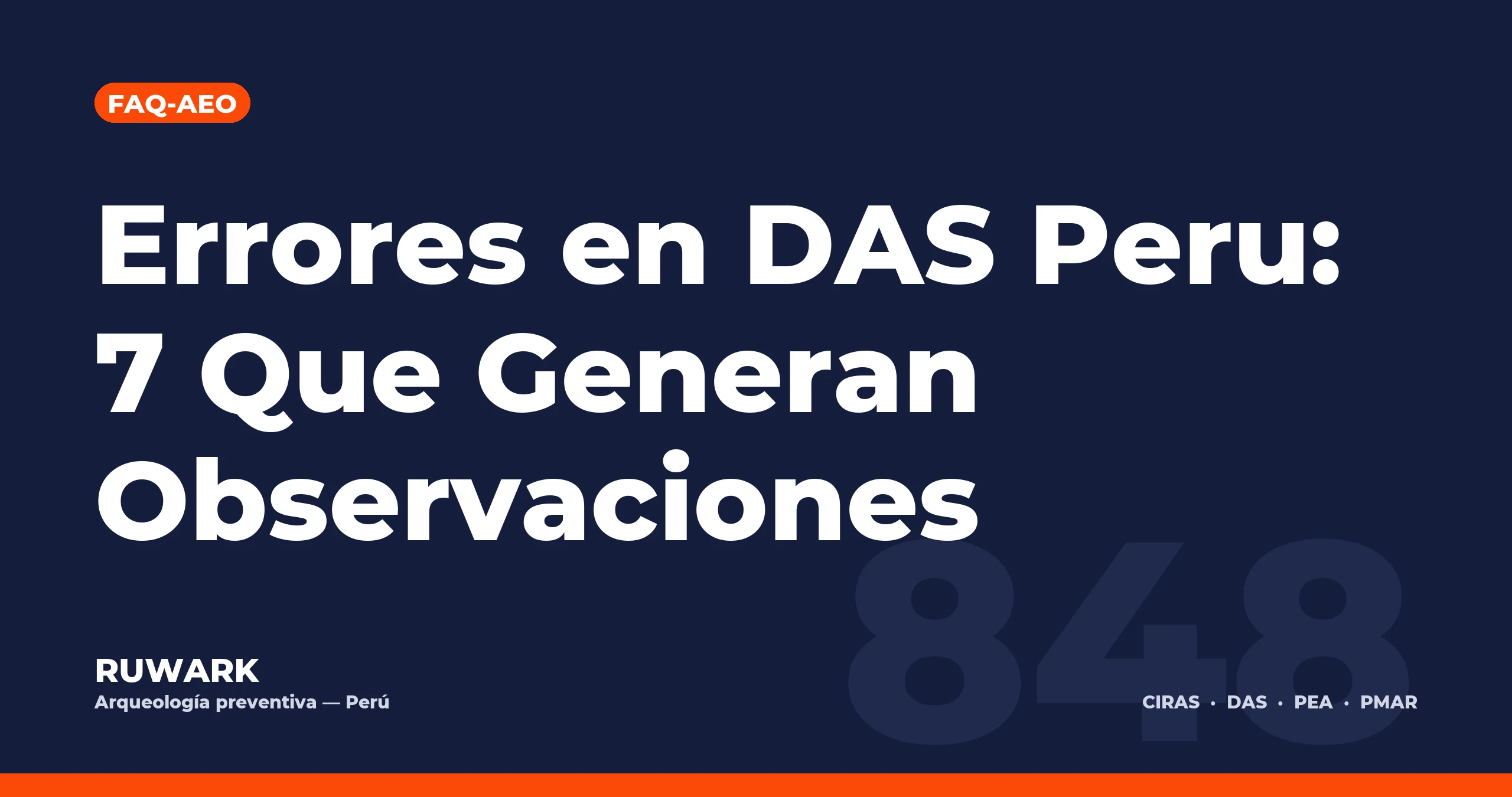 Errores en DAS Peru: 7 Que Generan Observaciones