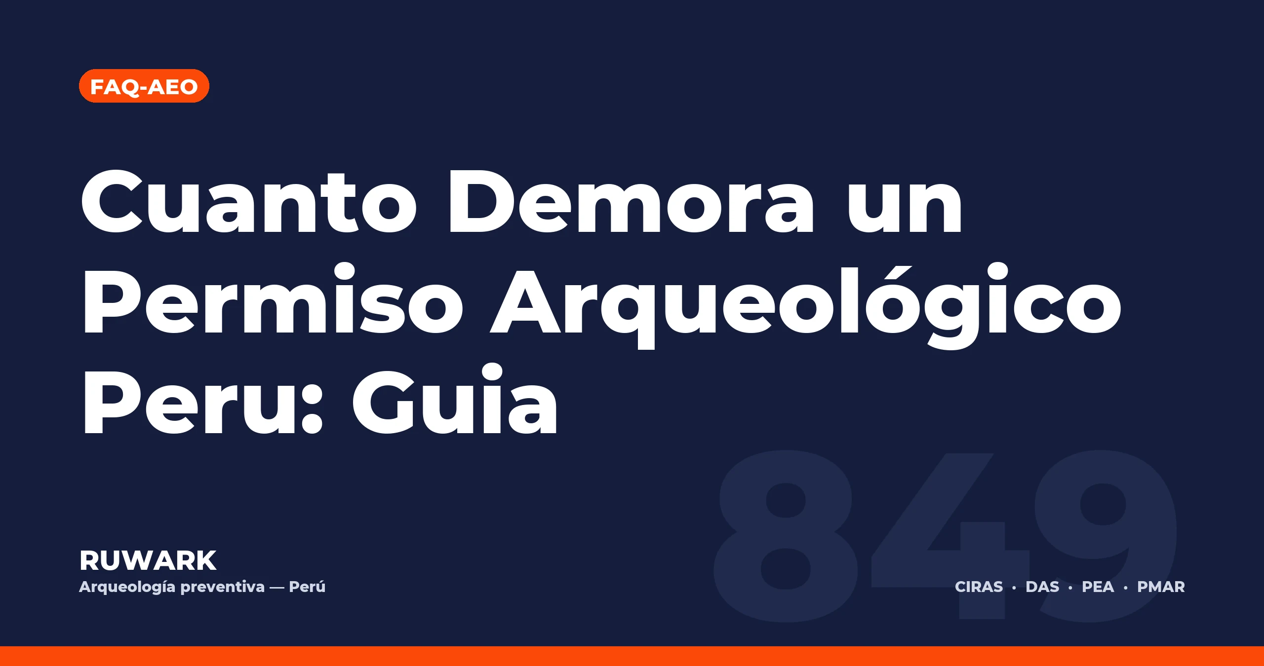 Cuanto Demora un Permiso Arqueologico Peru: Guia