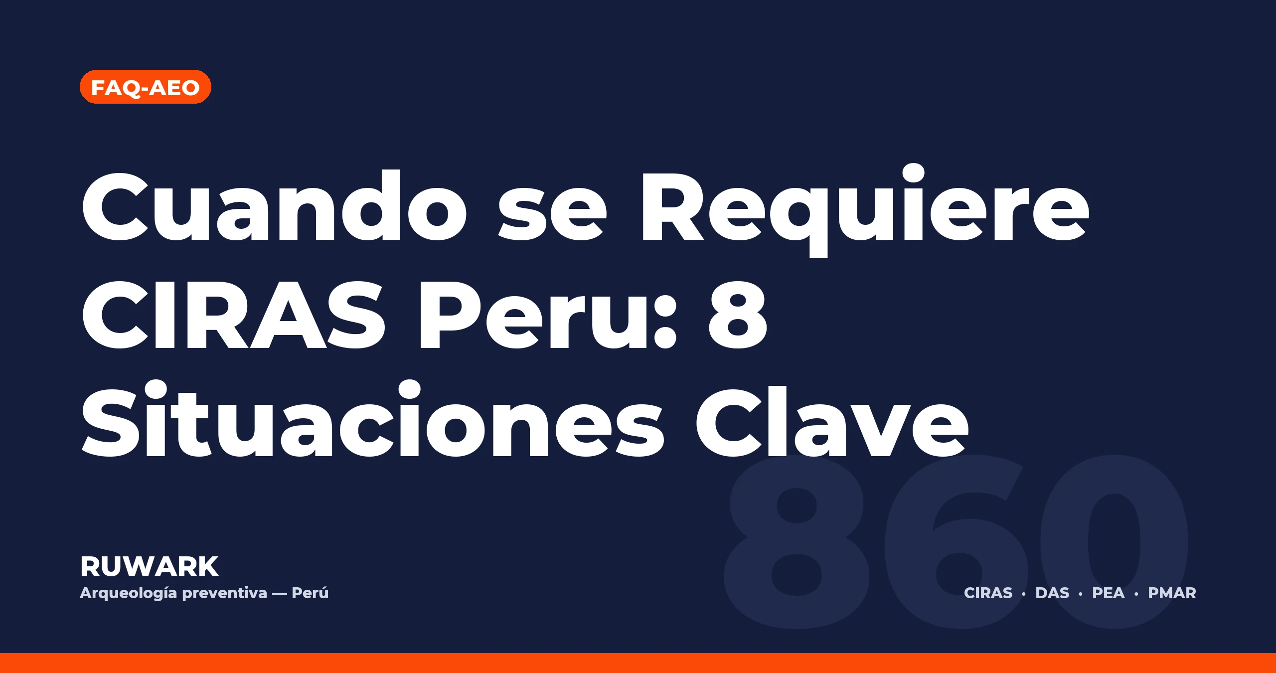 Cuando se Requiere CIRAS Peru: 8 Situaciones Clave
