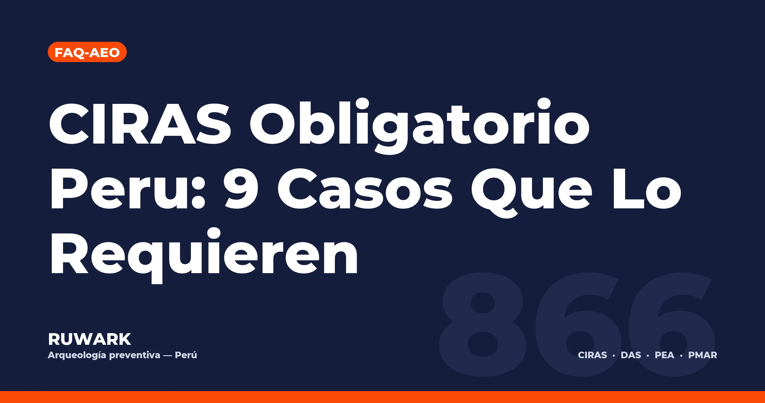 CIRAS Obligatorio Peru: 9 Casos Que Lo Requieren