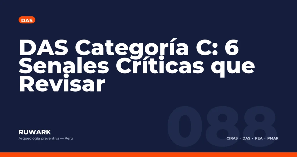 DAS Categoria C: 6 Senales Criticas que Revisar — RUWARK