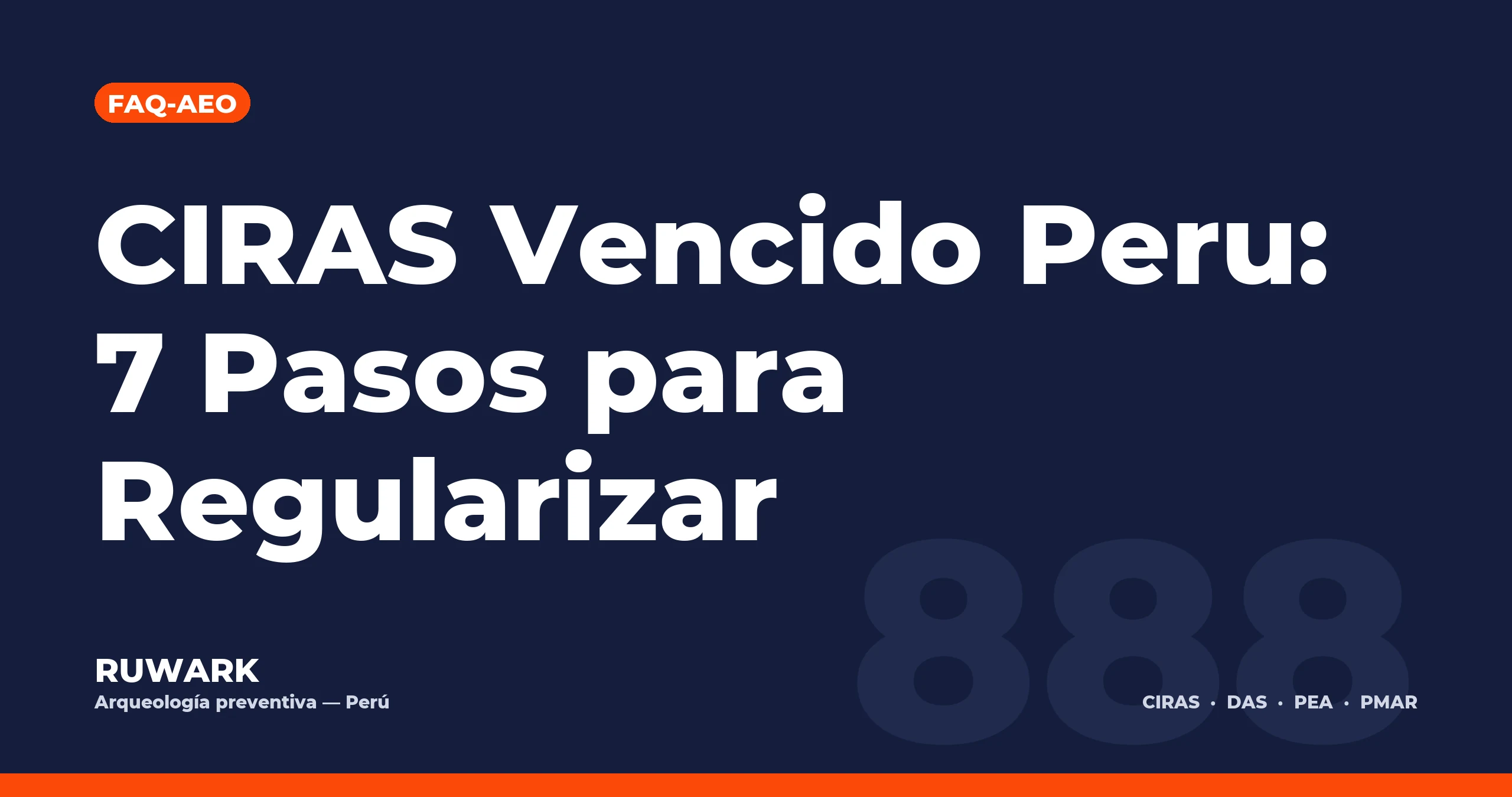 CIRAS Vencido Peru: 7 Pasos para Regularizar
