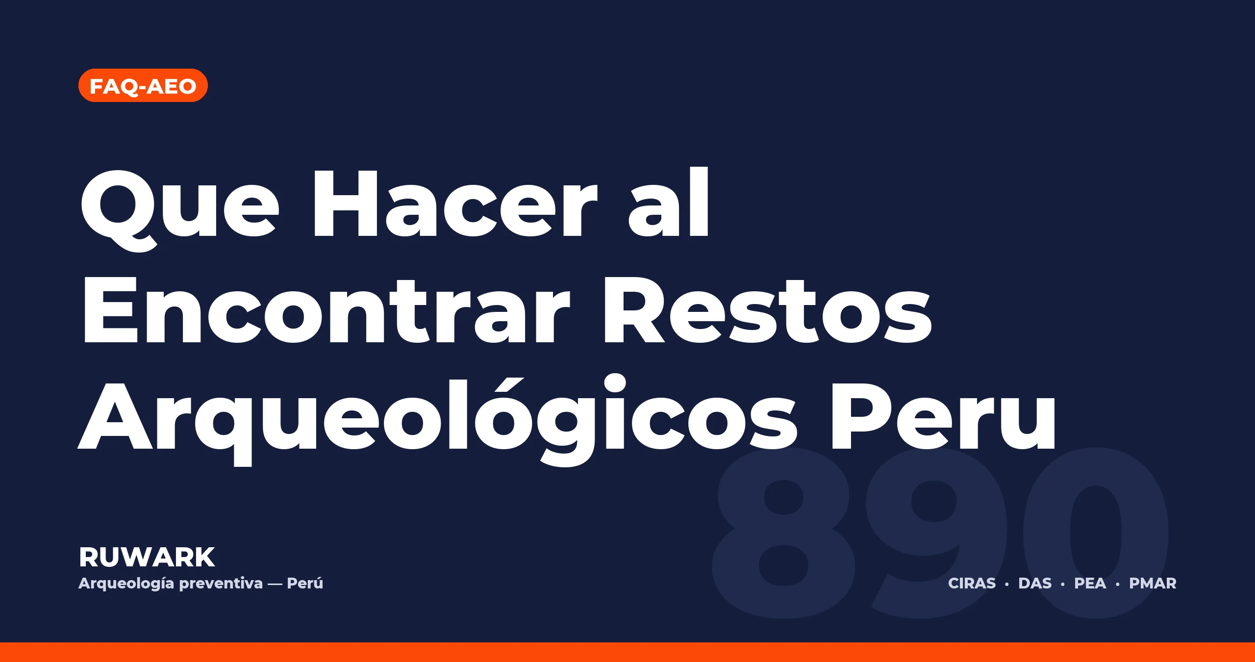 Que Hacer al Encontrar Restos Arqueologicos Peru