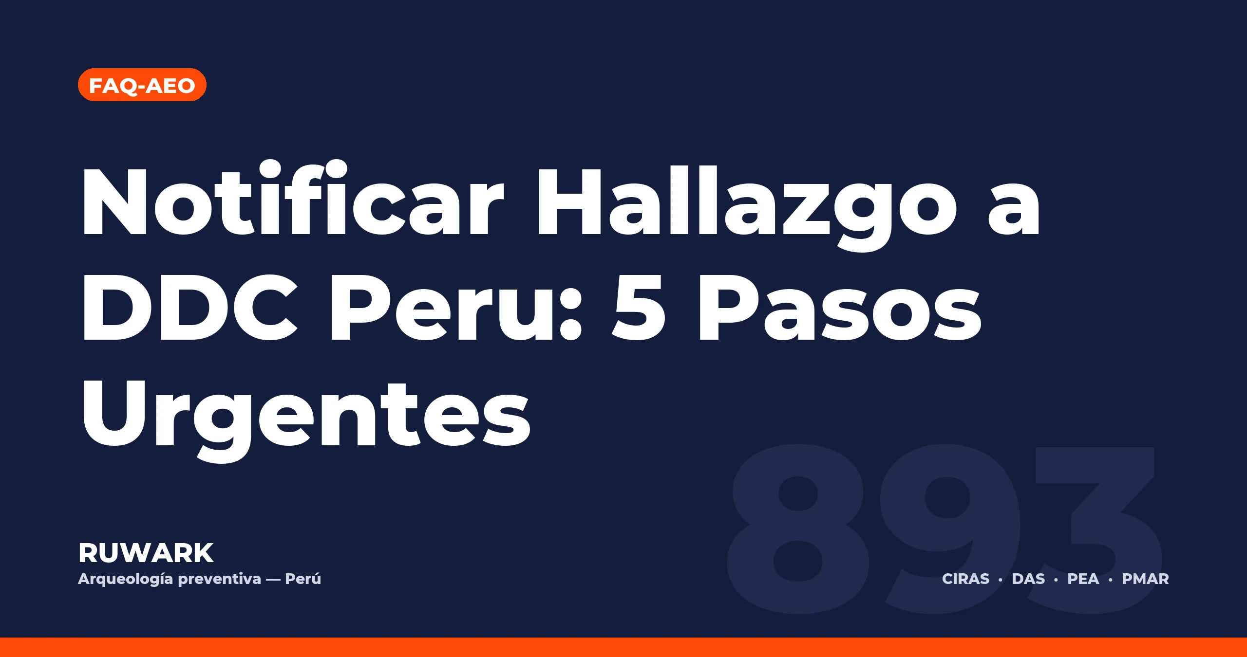 Notificar Hallazgo a DDC Peru: 5 Pasos Urgentes